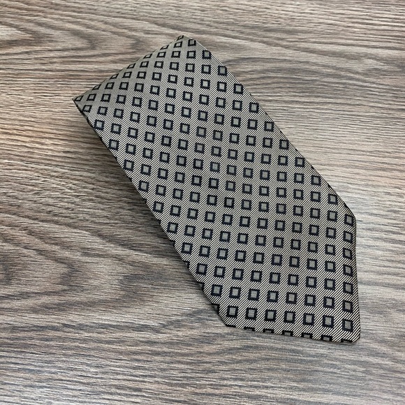 Robert Talbott Best of Class Grey Check Tie - Picture 1 of 4